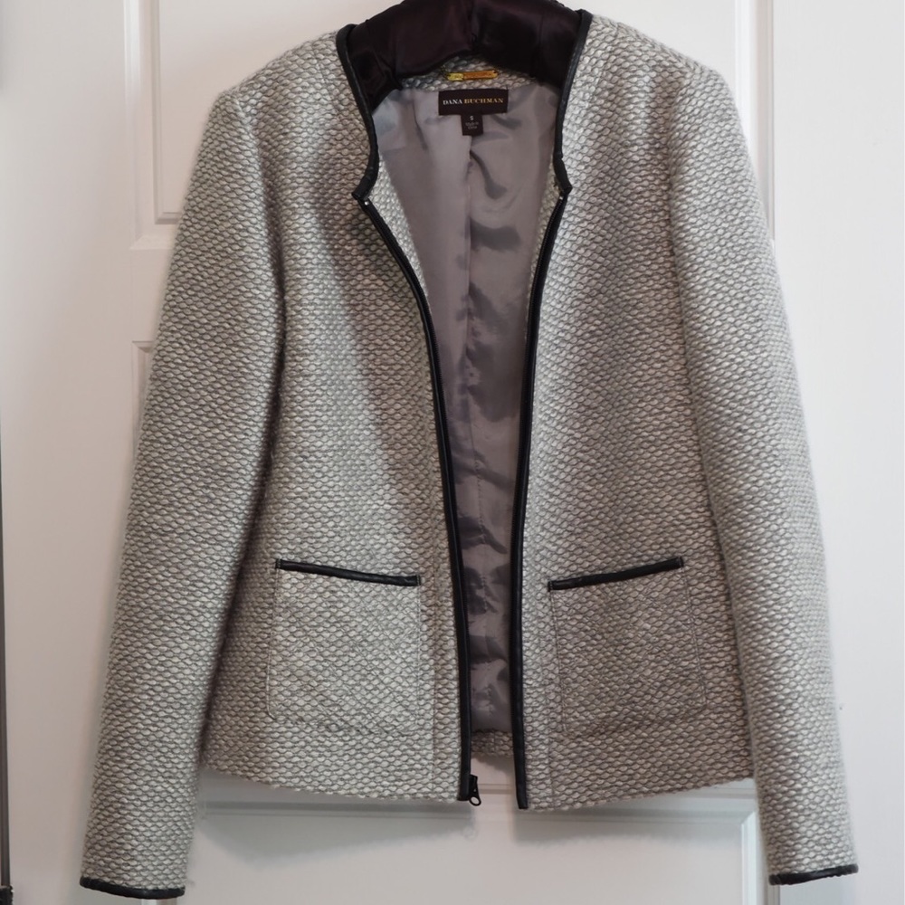 Dana Buchman Gray Wool Jacket Size S